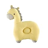 Forma de dibujos animados lindo: plagiocephaly bebé almohada adopta forma de animal linda (ballena, caballo, jirafa), y también se puede utilizar como una muñeca para calmar las emociones del bebé