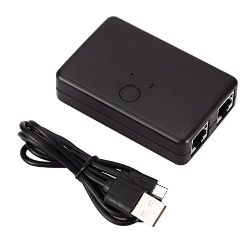 Image of CALANDIS 2 Ports Rj45 LAN Hub Network Switch Ethernet Adapter Splitter for Computer