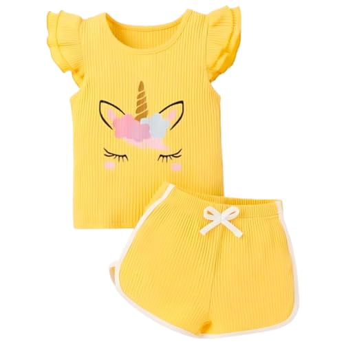 Image of 4YOU DRESSES Beautiful Cotton Blend Fabric Top and Shorts For Girls(Pack Of 2)