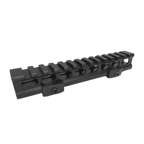 TPO 13-Slot Picatinny Rail Riser Mount (0.5"/0.83"/1" Height), 5.7" See-Thru Picatinny Riser Mount for Red Dots, Scopes, Optics, Flashlights (Medium - 0.83") RS083-13