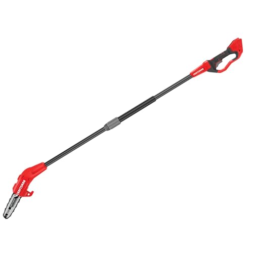 CRAFTSMAN Pole Saw, Pole Saws for Tree Trimming, Cordless V20 Tool-Only Tree Trimmer, Up to 14 Ft Extended Reach (CMCCSP20B)