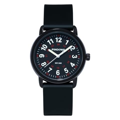 PINDOWS Women's Waterproof Silicone Band Watch Cover