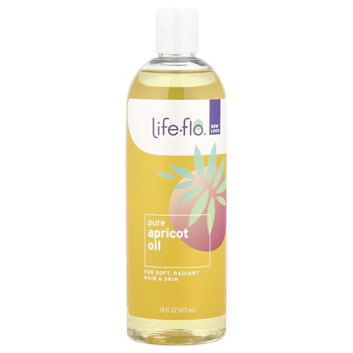 Huile d'abricot pure Life-Flo 16 fl.oz complice de votre routine beauté et bien-être au quotidien