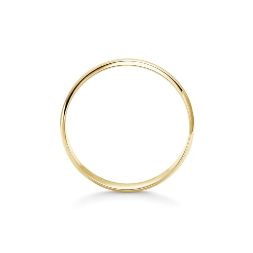Image of Oxford Ivy Men's Wedding Band 14K or 10K Solid Gold Ring, 6mm Plain Classic