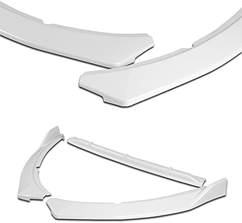 3PCS Front Bumper Lip Kit fit for compatible with 2014-2015 Kia Optima, STP-Style Splitter Trim Protection Spoiler, Air-Dam-Chin-Diffuser (Painted White)