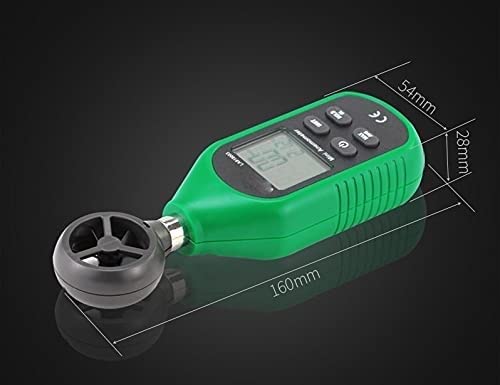 Professional Wind-Gauge Anemometer Handheld Wind Speed Measuring Digital Wind Speed Tester Airometer，Multifunctional Measurement, Easy to Read