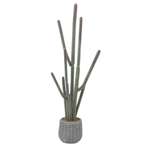 GarveeHome Tall Faux Cactus Plant,44 in Realistic Texture Tall Fake Plant, Artificial Cactus Large with Planter Indoor Outdoor for Home Office Living Room Bedroom Foyer Porch Decor