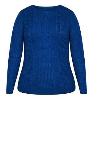 Image of Avenue Women's Cable Knit Full Sleeves Sweater