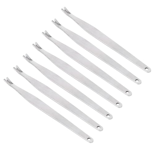 FRCOLOR Stainless Steel Dead Skin Forks Tools Nail Tools Manicure Pusher for Home Salon