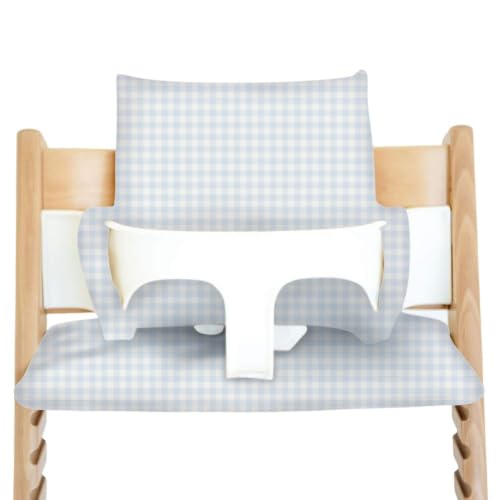 Image of Nibble and Rest Cushion for Stokke Tripp Trapp High Chairs, Soft Padded Seat & Backrest, Baby Set Compatible, Wipeable, Machine Washable, Easy to Clean, Stylish Print