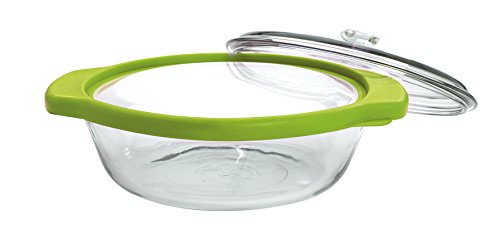 Anchor Hocking TrueFit Bakeware Glass Casserole Dish with Cover and Storage Lid, Green