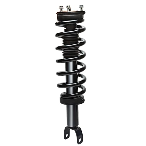 Image of Detroit Axle - 4WD Front Struts & Coil Spring + Sway Bar End Links + Inner Outer Tie Rod Ends Replacement for 2013 2014-2018 Ram 1500