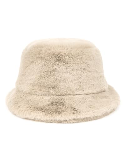 Chapeau cloche XXL Zylioo en fausse fourrure luxueuse