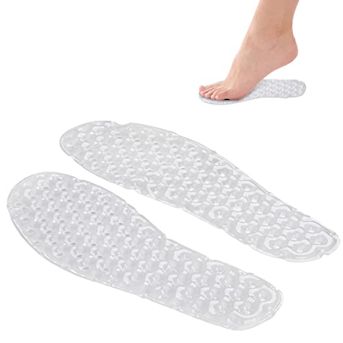 Puikos 2pcs Semelle intérieure à coussin d'air à haute élasticité Absorbant les chocs Soulagement de la fatigue Facile à nettoyer Semelle intérieure pour bottes Chaussures de sport Baskets (Taille 35) Cover