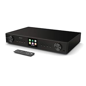 Majority Fitzwilliam 2 HiFi-tuner, digitale DAB/DAB+/FM- en internetradio, Spotify Connect, Bluetooth, afstandsbediening, USB & AUX; optische coaxiale en conventionele aansluitingen, kleurendisplay