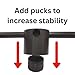 TronX Hockey Stick Handling Training Aid - Hockey Puck Handling Trainer - Used for Hockey Practice - 4 Sections 72 Inches Long