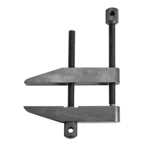 Image of Starrett Toolmakers Parallel Clamp - Ideal for Holding Work in Tapping and Drilling - 3-1 /2 inch Capacity, 2-1 /4 inch Throat Depth, Hardened Steel, Nice Finish - 161E