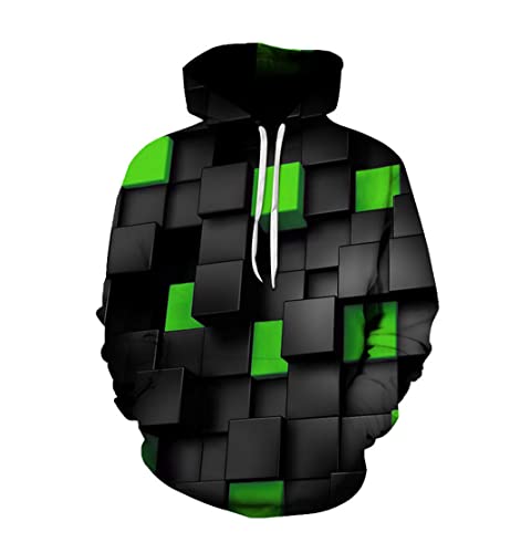Sweat à capuche géométrique 3D chaud et résistant pour l'hiver urbain - 4