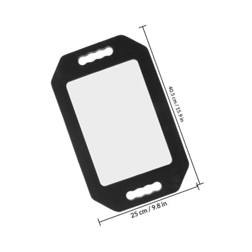 Espejo de mano rectangular ORFOFE resistente a golpes con ángulo ajustable de barbería, pack de 2 3