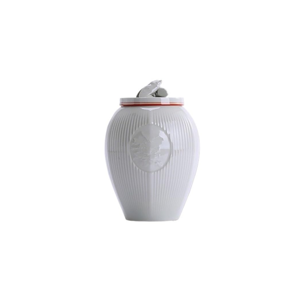 Zuckerdose Celadon-Teedose, Keramik-Vorratsbehälter for losen Tee, eignet sich for die Aufbewahrung von Kaffeepulver, Zucker, Salz usw Teeblätter Aufbewahren(B,M)