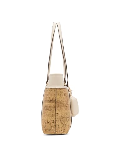 Bolso Tote Anne Klein Metallic Gold/Parchment miniatura 5