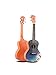 Produktbild KEPOHK 23 Zoll bemalte Ukulele Mini-Gitarre 4-saitiges Palisander Griffbrett Mahagoni Top Fichte Anfänger Konzert Gitarre 23inches Young Girl