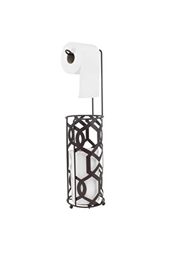 Inspired Living TOILET PAPER HOLDER RESERVE STAND TP TOWER, Beekman, BRONZE - Thumbnail 3