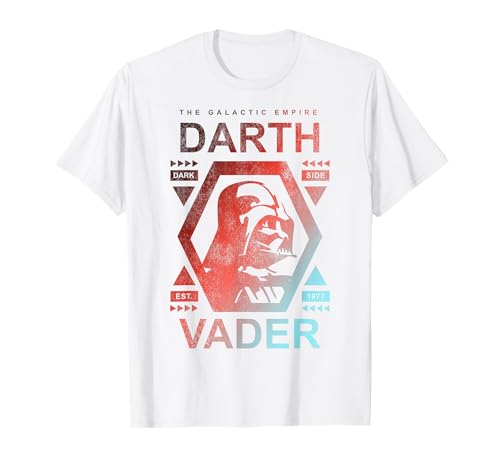 T-shirt Star Wars Darth Vader anti-déformation imprimé géométrique moto