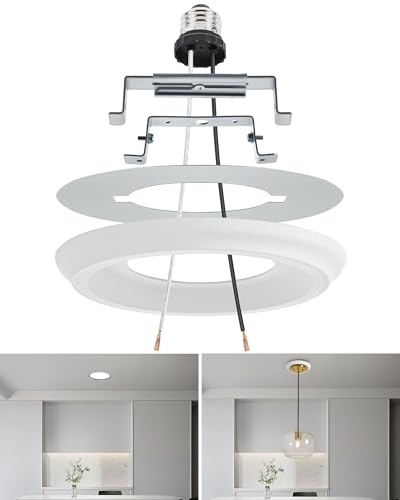 Luvkczc Recessed Can Light Conversion Kit for 5' and 6' Ceiling Fixtures - Pendant/Hanging Light...