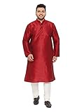 Elina fashion Men's Plus Size Banglori Silk Kurta Pajama (Payjama) Indian Designer Solid Traditional Wear
