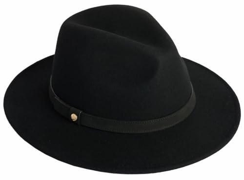 Fedora en feutre de laine Failsworth chapeau imperméable et pliable automne