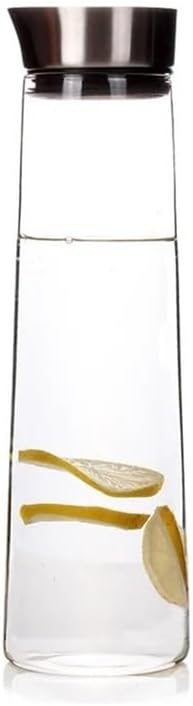 Tea Set Glass Water Pitcher With Lid Fridge Carafe For Hot/Cold Drink Iced Tea,Coffee, Juice And Homemade Beverage 1L/1.5L Teapot Set(1500ML)