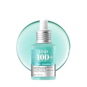 Anua PDRN Hyaluronic Acid Capsule 100 Serum, Radiant Face Serum, Hyaluronic Acid, Hydration, Moisture Plumping effect, Natural color, Fragrance free, Korean Skincare, 30ml / 1.01 fl. oz