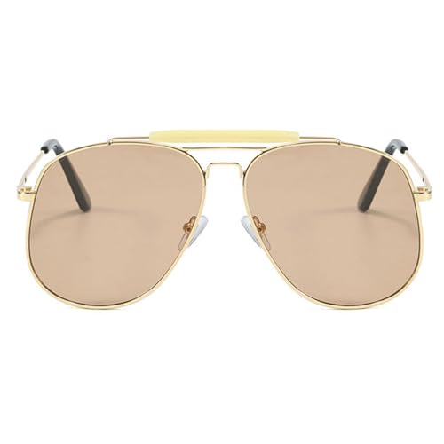 willochra Oversized Pilot Square Sunglasses For Women Men Vintage 70s Polygon Sun Glasses Ladies Double Bridge Shade Eyewear