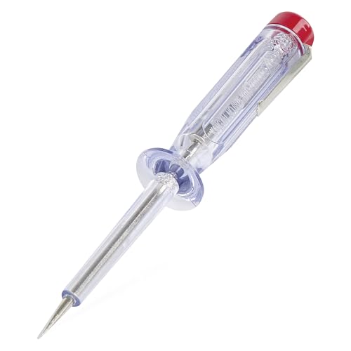 EMOS - Spannungsprüfer und Schraubendreher 2-in-1 - Spannungstester mit Phasentest, Volttester, Spannungsmesser AC/DC - 0(200)–250 V - optische Signalisierung - batterielos - transparent
