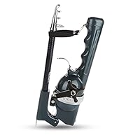 DAUERHAFT Faltbare integrierte Angelrute , Tragbare Angelrute & geschlossene Rolle , Anti Rutsch Angelrute , Geschlossenes Reel Tackle Zubehör für das Angeln auf Reisen