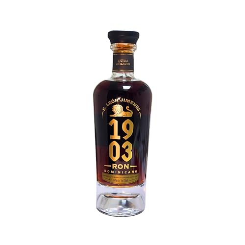 Ron E. León Jimenes 1903 - Añejo 8 Años – Tradición Dominicana en Botella de 70 cl – Sabor Premium | Bogusto