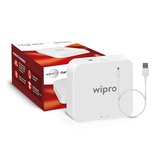 Wipro Smart Gateway Hub with Sigmesh Technology | Wi-Fi Hub for Smart Panels and Smart COBs | Control Your Smart Lights from Anywhere | Voice Control with Alexa & Google Asst. | White, Pack of 1 (B0CVRT9YLL) Amazon Price History, Amazon Price Tracker