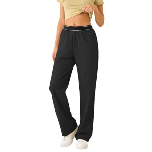 Pantalon de jogging ample homme jambe droite extensible sport extérieur yoga