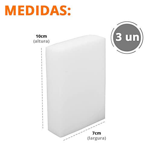 Esponja Mágica 3 Un Melamina Max Clean Tira Riscos E Manchas