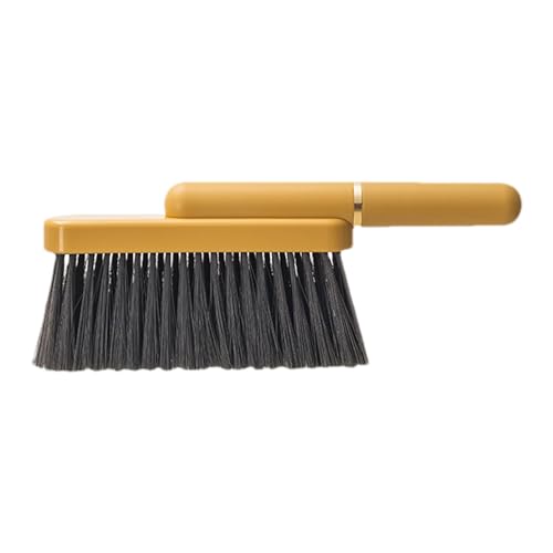 Escoba de mano, cepillo natural de cerdas suaves, cepillo de escoba de mano, cepillo de limpieza de mostrador, cepillo de limpieza portátil para escritorio, cama, sofá, muebles