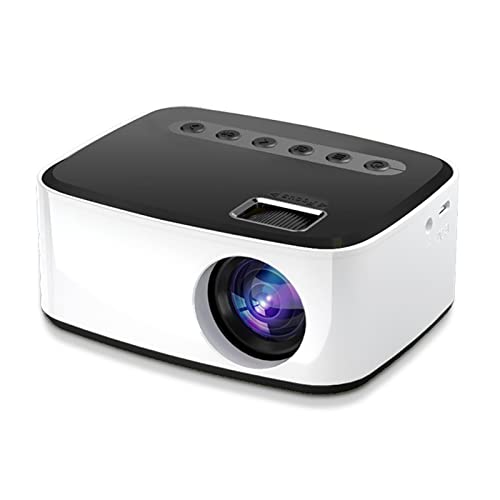 Full HD 1080P Mini Videoprojecteur Portable Home Cinéma Fonction Zoom Movie Projecteur LED Compatible Smartphones, Disques U, Ordinateurs,DVD,Écouteurs,Chaînes Stéréo,Etc,Noir