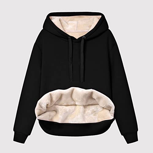Sweat molletonné coton pull à capuche femme chaud casual mode automne A37