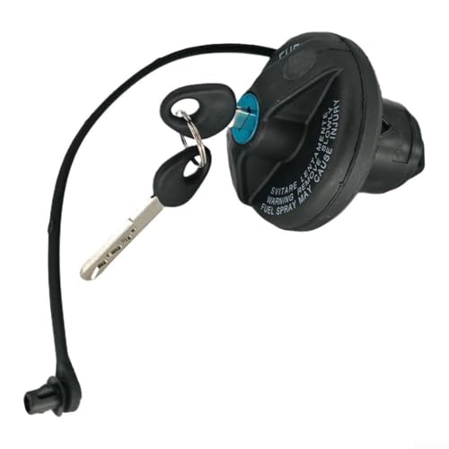 Car Tank Cap with Lock with 2 Keys, Lockable Fuel Tank Car Petrol Cap Replacement Part 71802520 for Fiat 500, for Grande for Punto for Evo