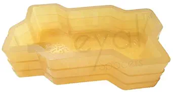 Reyal Mould and Concrete Spacers 60 mm Thickness PVC Rubber Zigzag Paver Mould