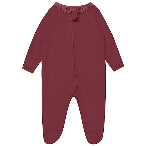 Image of Rayon of Bamboo Baby Footed Pajamas, One Piece Long Sleeve 2 Way Zipper Sleeper for Boy Girls