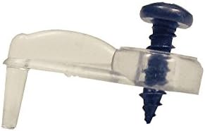 Glass Panel Clips 5/16" Offset Clear (Bag of 20)