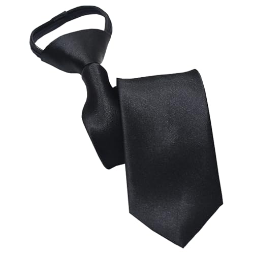 NiceYnn Cravate Enfant Pré-nouée en Satin Zippé Rréglable 38 cm Long pour Garçon Fille...