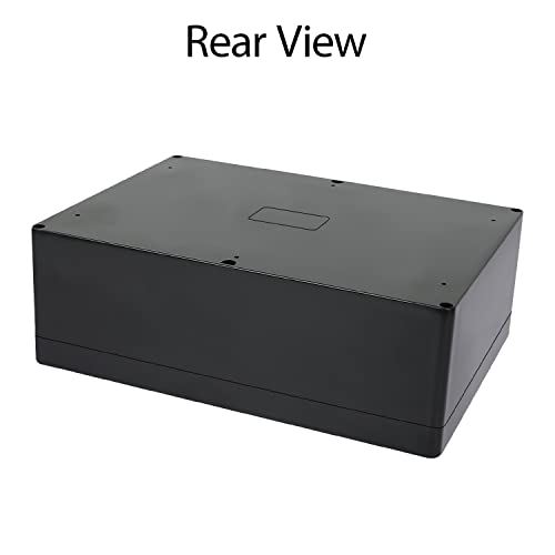 Image of Project Box IP65 Waterproof Dustproof Junction Box ABS Plastic Enclosure Box for Electronics Black Outdoor Project 11.4 inchx 8.2 inchx 3.9 inch(290 x 210 x 100mm)