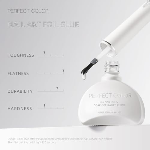 Gel Adhesivo para Transfer de Foil de Uñas 15ML PERFECT COLOR miniatura 6